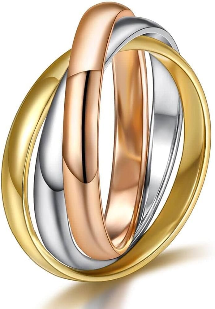 MB Three Color Triple Ring Set(small) 7号 MB Three Color Triple Ring Set(small) 7号 OX JEWELRY Three